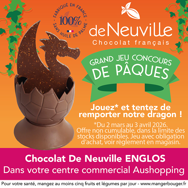 Jeu concours de Pâques chez Deneuville Aushopping Englos