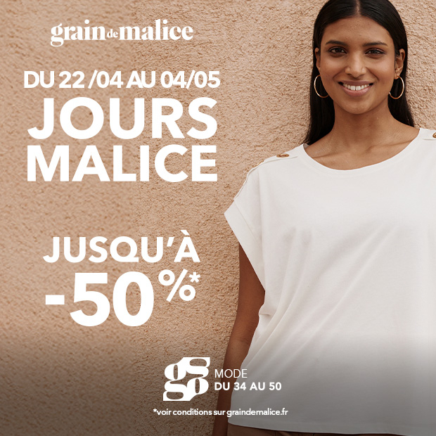 Les Jours Malice vous attendent chez Grain de Malice du 22 avril au 4 mai 2026