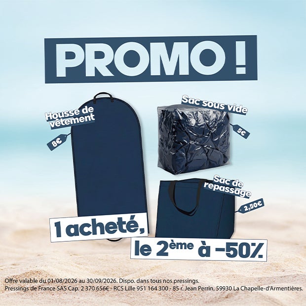 Profitez de -50% sur le deuxième article acheté !